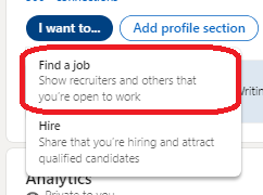 open-to-work  find a job