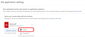 How To Delete Resume From LinkedIn - 3 300x130 