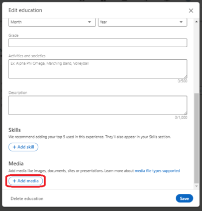 How To Delete And Add Media On LinkedIn - CareerBands