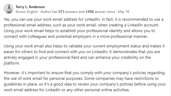 changing primary email on linkedin