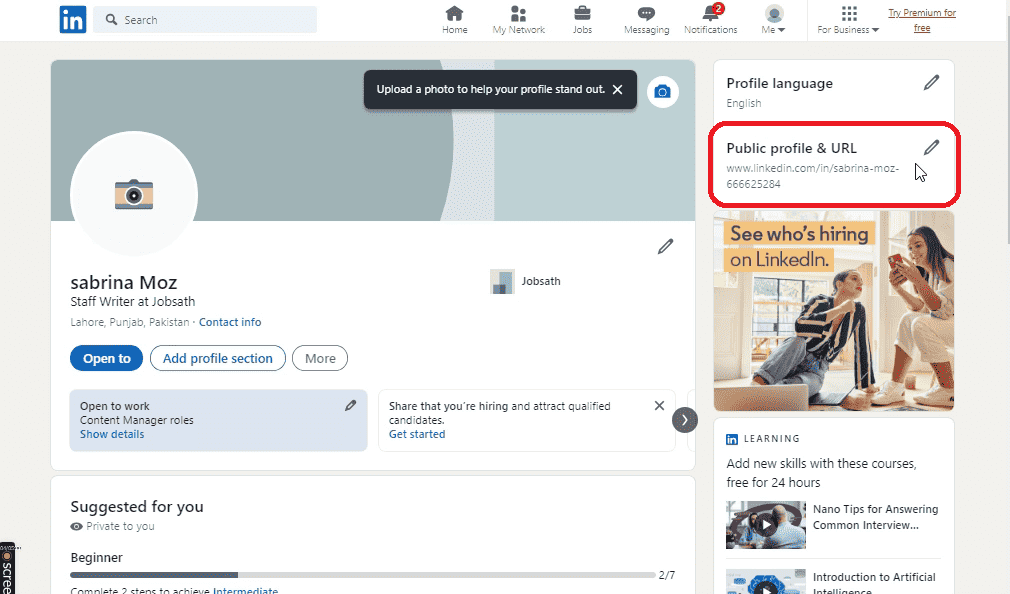 how to hide your linkedin profile from someone

