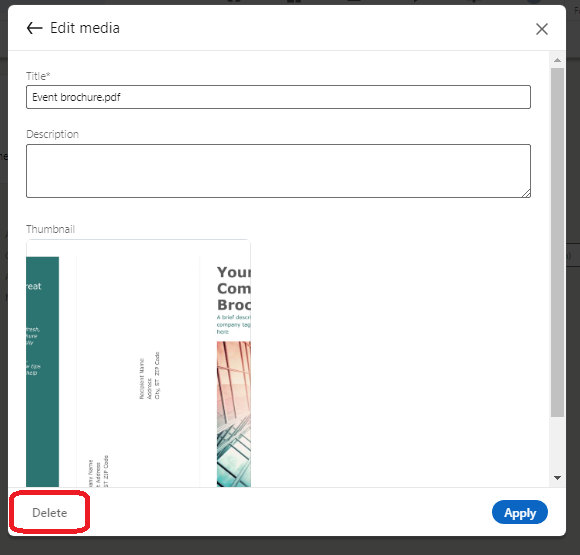 how to remove media from linkedin and how to edit media linkedin