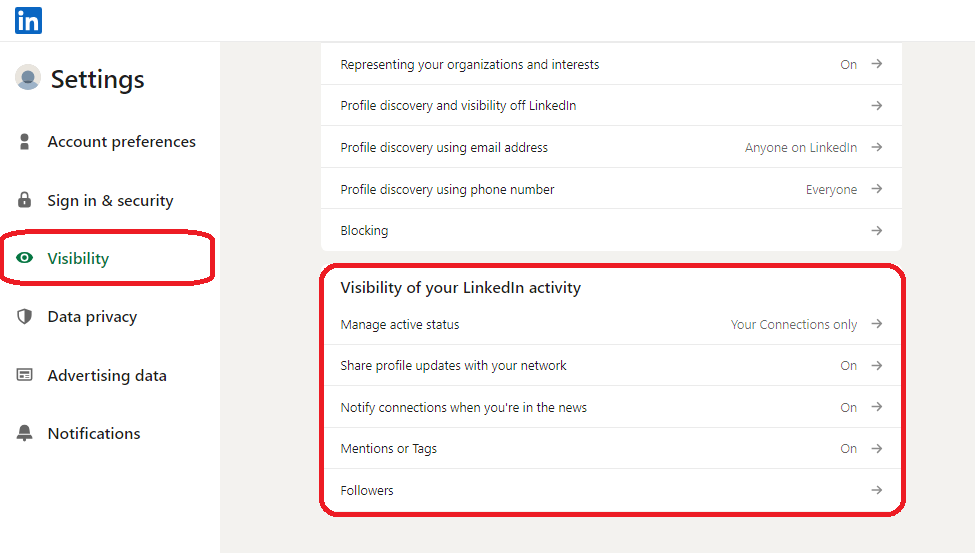 linkedin privacy concerns and change linkedin privacy settings